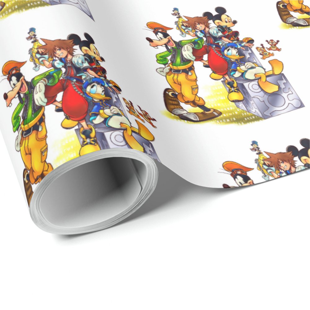 Discover Kingdom Hearts Group Key Art Wrapping Paper