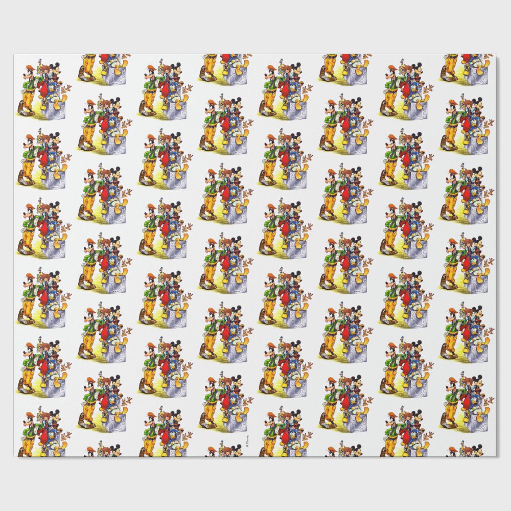 Discover Kingdom Hearts Group Key Art Wrapping Paper