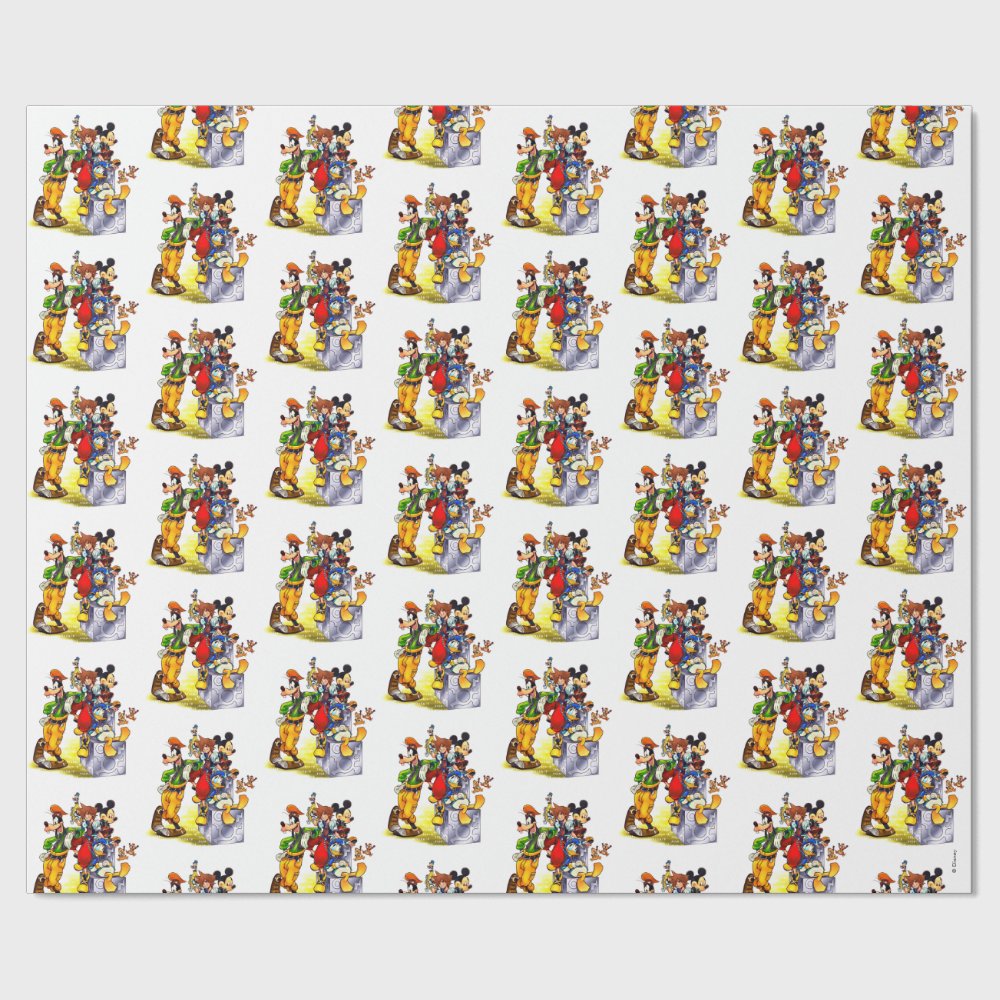 Discover Kingdom Hearts Group Key Art Wrapping Paper