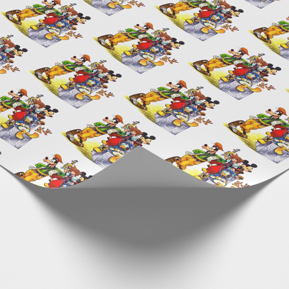 Discover Kingdom Hearts Group Key Art Wrapping Paper