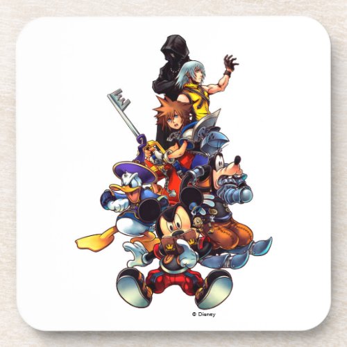 Kingdom Hearts coded  Main Cast Key Art Beverage Coaster