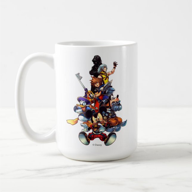 Kingdom Hearts: coded | Main Cast Key Art Coffee Mug (Left)