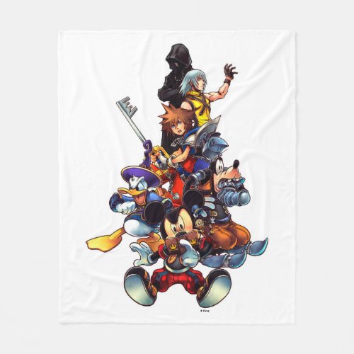 Kingdom Hearts coded  Main Cast Key Art Fleece Blanket