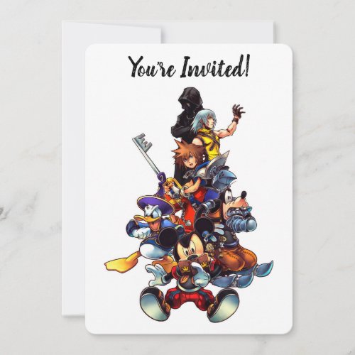 Kingdom Hearts coded  Main Cast Key Art Invitation