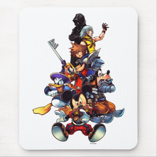 Kingdom Hearts coded  Main Cast Key Art Mouse Pad