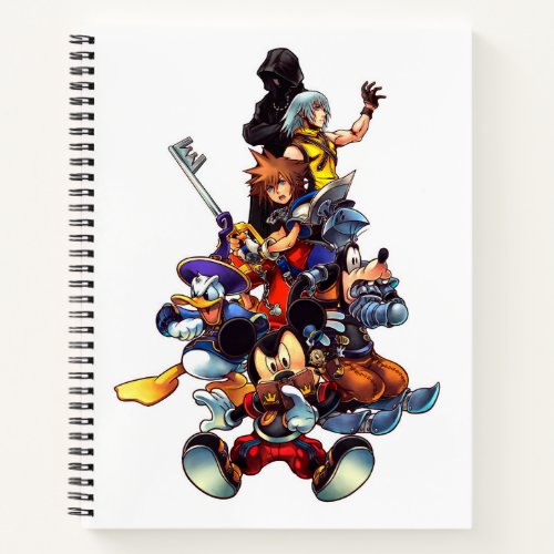 Kingdom Hearts coded  Main Cast Key Art Notebook