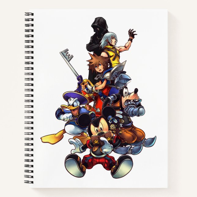 Kingdom Hearts: coded | Main Cast Key Art Notebook (Front)