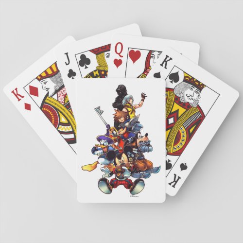 Kingdom Hearts coded  Main Cast Key Art Playing Cards