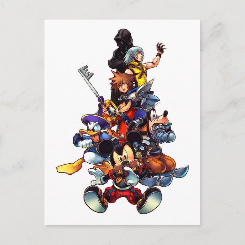 Kingdom Hearts coded  Main Cast Key Art Postcard