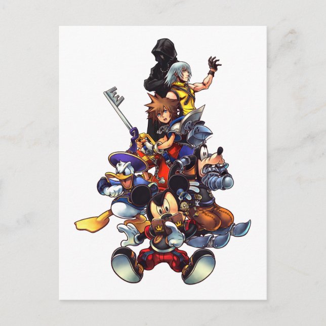 Kingdom Hearts: coded | Main Cast Key Art Postcard (Front)