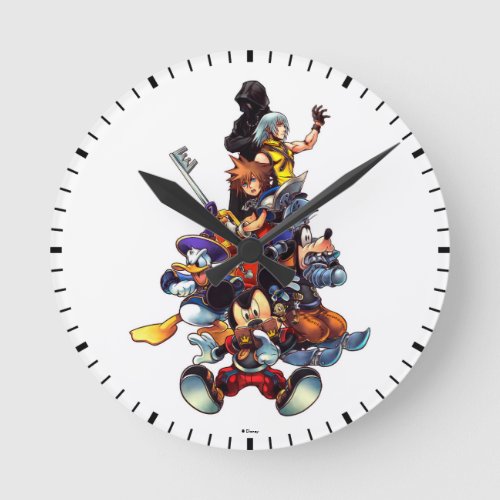 Kingdom Hearts coded  Main Cast Key Art Round Clock
