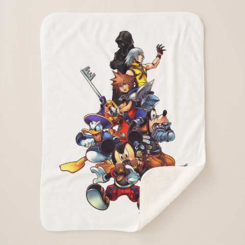 Kingdom Hearts coded  Main Cast Key Art Sherpa Blanket