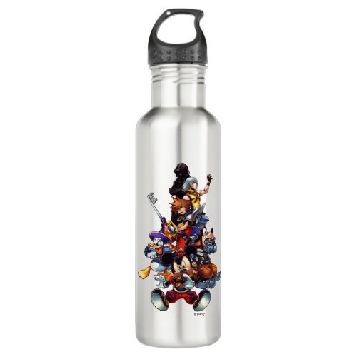 Kingdom Hearts coded  Main Cast Key Art Stainless Steel Water Bottle