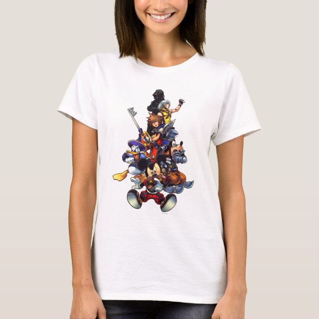 Kingdom Hearts: coded | Main Cast Key Art T-Shirt (Front)