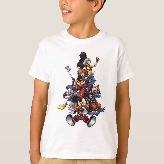 Kingdom Hearts: coded | Main Cast Key Art T-Shirt (Front)