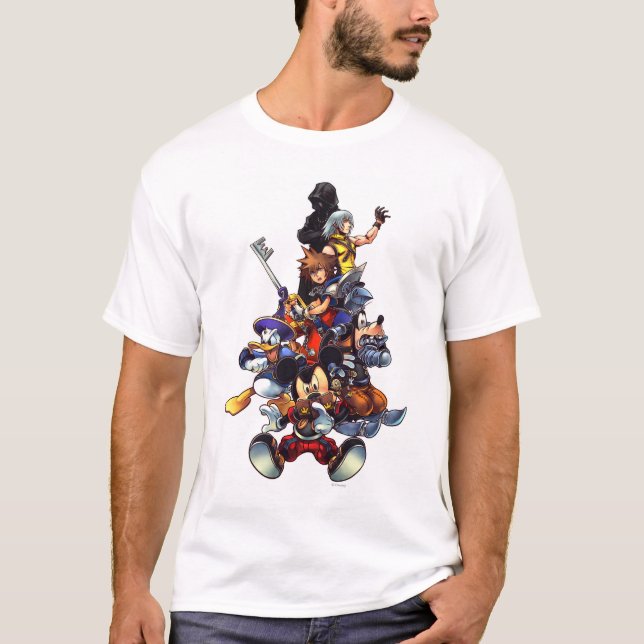 Kingdom Hearts: coded | Main Cast Key Art T-Shirt (Front)