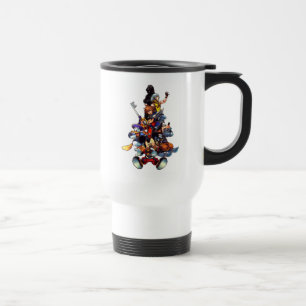 Kingdom Hearts: coded   Main Cast Key Art Travel Mug