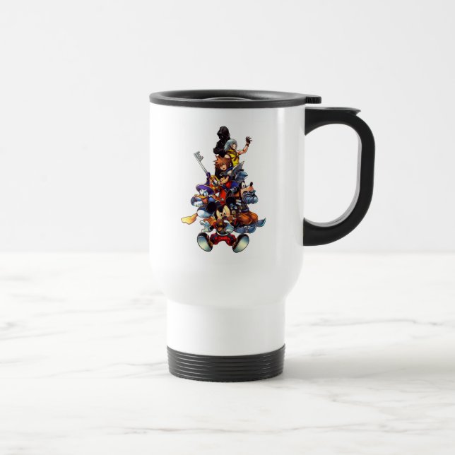Kingdom Hearts: coded | Main Cast Key Art Travel Mug (Right)