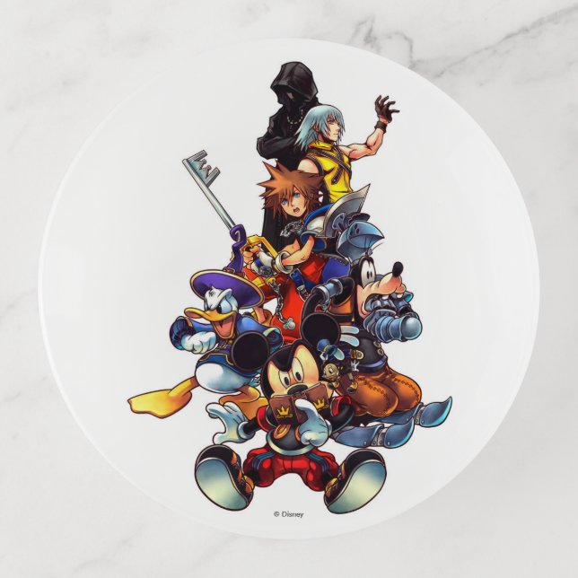 Kingdom Hearts: coded | Main Cast Key Art Trinket Tray (Front)