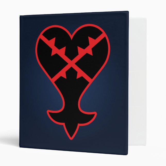 Kingdom Hearts | Emblem Heartless Symbol 3 Ring Binder (Front/Inside)