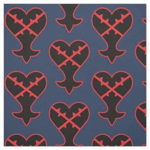 Kingdom Hearts Emblem Heartless Symbol Fabric