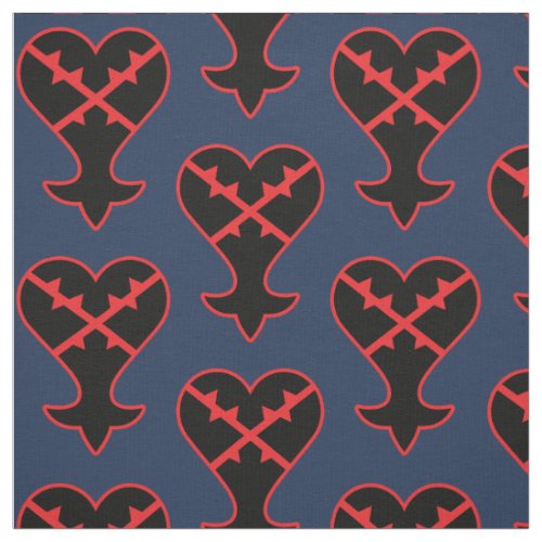 Kingdom Hearts  Emblem Heartless Symbol Fabric