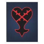 Kingdom Hearts | Emblem Heartless Symbol Faux Canvas Print