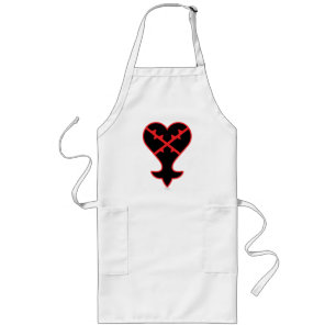 Kingdom Hearts Emblem Heartless Symbol Long Apron