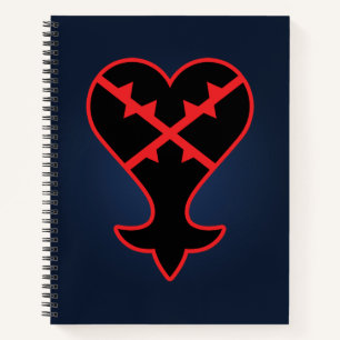 Kingdom Hearts Emblem Heartless Symbol Notebook