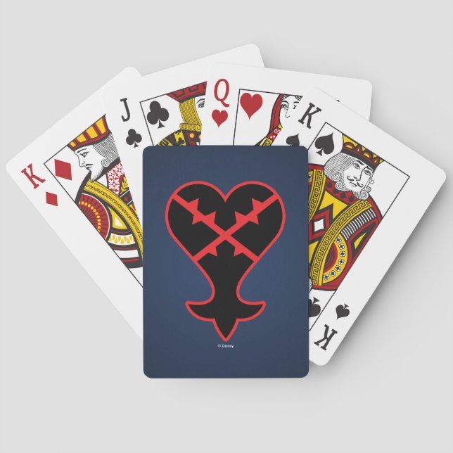 Kingdom Hearts | Emblem Heartless Symbol Poker Cards (Back)