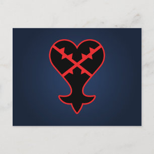 Kingdom Hearts Emblem Heartless Symbol Postcard