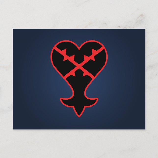 Kingdom Hearts | Emblem Heartless Symbol Postcard (Front)