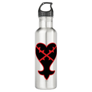 Kingdom Hearts Emblem Heartless Symbol Stainless Steel Water Bottle