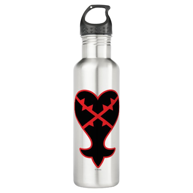 Kingdom Hearts | Emblem Heartless Symbol Stainless Steel Water Bottle (Front)