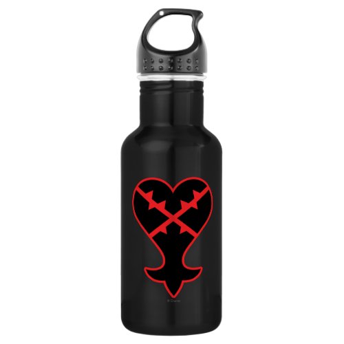 Kingdom Hearts  Emblem Heartless Symbol Stainless Steel Water Bottle