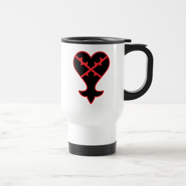 Kingdom Hearts | Emblem Heartless Symbol Travel Mug (Right)