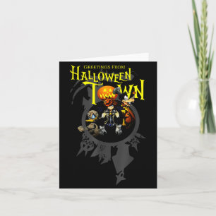 Kingdom Hearts Greetings From Halloween Town  Card