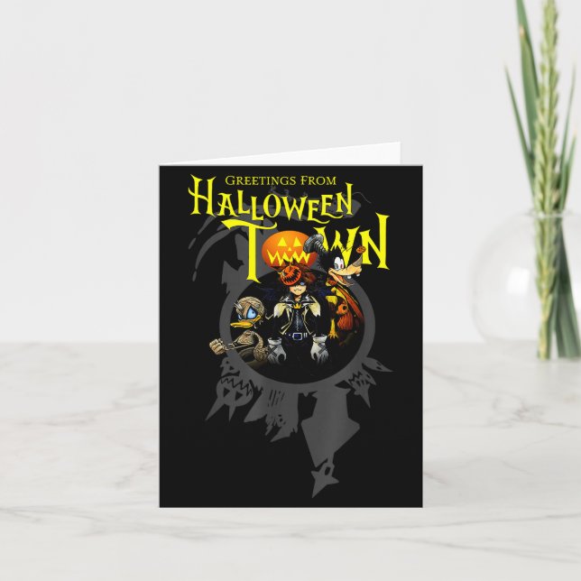 Kingdom Hearts Greetings From Halloween Town  Card (Front)