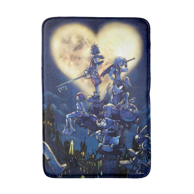 Kingdom Hearts | Heart Moon Box Art Bath Mat (Front Vertical)