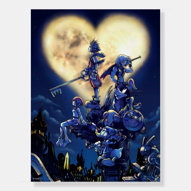 Kingdom Hearts | Heart Moon Box Art Foam Board (Front)