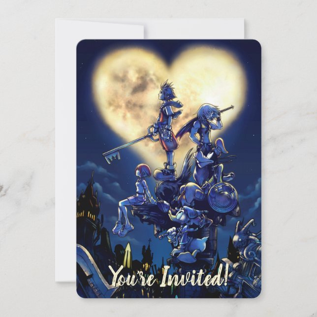 Kingdom Hearts | Heart Moon Box Art Invitation (Front)