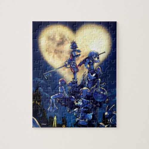 Kingdom Hearts  Heart Moon Box Art Jigsaw Puzzle