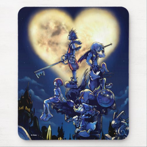 Kingdom Hearts  Heart Moon Box Art Mouse Pad