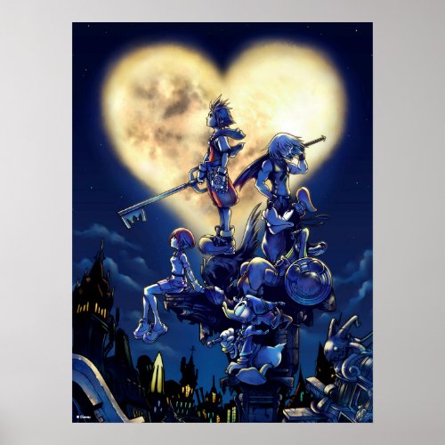 Kingdom Hearts  Heart Moon Box Art Poster