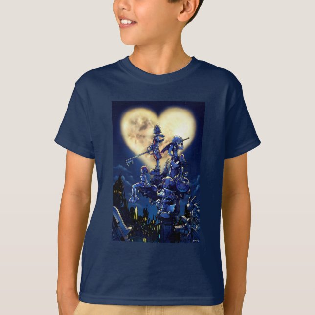 Kingdom Hearts | Heart Moon Box Art T-Shirt (Front)
