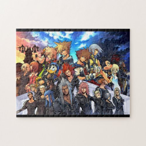 Kingdom Hearts II  Cast of Characters Jigsaw Puzzle