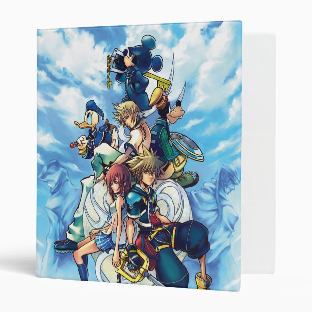 Kingdom Hearts II | Game Box Art 3 Ring Binder (Front/Inside)