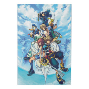 Kingdom Hearts II   Game Box Art Faux Canvas Print