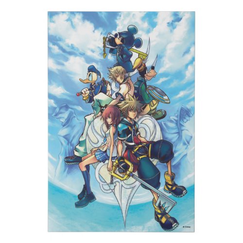 Kingdom Hearts II  Game Box Art Faux Canvas Print