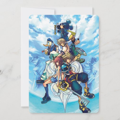 Kingdom Hearts II  Game Box Art Invitation